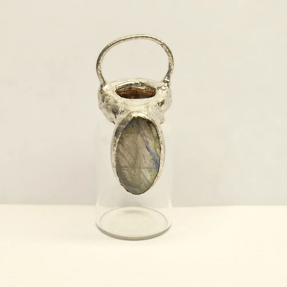 Labradorite Bottle Pendant